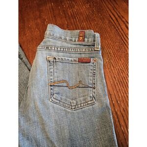 7 For All Mankind Light Blue Boot Cut Jeans